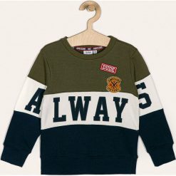 Blukids - Bluza dziecięca 98-134 cm. Niebieskie bluzy chłopięce Blukids, z nadrukiem, z bawełny, bez rękawów, bez kaptura. W wyprzedaży za 59,90 zł.