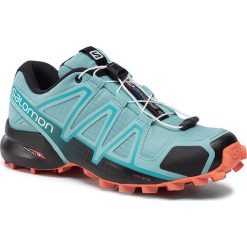 Buty SALOMON - Speedcross 4 W 407866 23 V0 Meadowbrook/Black/Exotic Orange. Niebieskie buty sportowe damskie Salomon, bez wzorów, ze skóry ekologicznej, sportowe, do biegania, salomon speedcross. W wyprzedaży za 369,00 zł.
