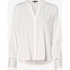 Comma - Bluzka damska, beżowy. Brązowe bluzki damskie comma, w koronkowe wzory, z koronki, eleganckie, bez kołnierzyka, bez rękawów. Za 299,95 zł.