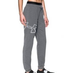 Spodnie dresowe damskie: Under Armour Spodnie sportowe damskie Big Logo Fleece Jogger szare r. XS (1320611-035)