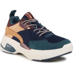 Sneakersy PEPE JEANS - Sinyu Classic PLS31080 Navy 595. Niebieskie półbuty damskie Pepe Jeans, bez wzorów, z jeansu, bez obcasa, na płaskiej podeszwie, bez zapięcia. Za 369,00 zł.