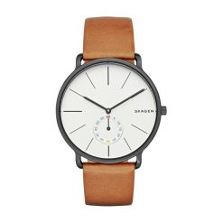 Zegarki męskie: Zegarek męski Skagen Hagen Leather SKW6216