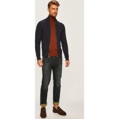 Tommy Hilfiger - Bluza. Niebieskie bluzy męskie TOMMY HILFIGER, m, bez wzorów, z bawełny, bez kołnierzyka, bez rękawów, bez kaptura. W wyprzedaży za 299,90 zł.