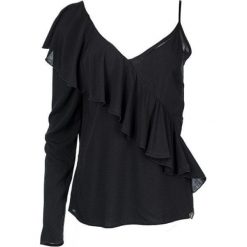 Fornarina Panie bluzka Francine- Black blusa (rozmiar M). Czarne bluzki damskie Fornarina, m, bez wzorów, eleganckie, bez kołnierzyka, bez rękawów. W wyprzedaży za 123,00 zł.