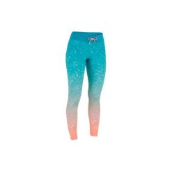 Legginsy UV surfing 500 damskie. Niebieskie topy damskie OLAIAN, s, bez wzorów, z elastanu, bez kołnierzyka. Za 59,99 zł.