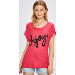 Miss Poem - Top. Szare topy damskie Miss Poem, m, z aplikacjami, z dzianiny, z okrągłym kołnierzem. W wyprzedaży za 37,90 zł.