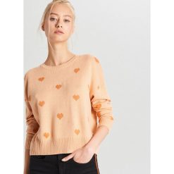 Klasyczny sweter - Różowy. Różowe swetry damskie Cropp, s, bez wzorów, klasyczne, bez rękawów, bez kaptura. Za 59,99 zł.