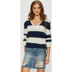 Tommy Jeans - Sweter. Niebieskie swetry klasyczne damskie marki Tommy Jeans, s, z elastanu. W wyprzedaży za 319,90 zł.
