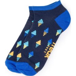 Skarpety Niskie Męskie FREAK FEET - SLOD-BLN Granatowy. Niebieskie skarpetki męskie Freak Feet, bez wzorów, z elastanu. Za 15,00 zł.