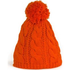 Czapka damska Ciepłe warkocze pomarańczowa (cz13128). Brązowe czapki zimowe damskie Art of Polo. Za 32,73 zł.