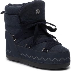 Śniegowce BOGNER - Trois Vallees 8A 393-1584 Dark Blue 19. Niebieskie kozaki damskie Bogner, na zimę, ze skóry ekologicznej, bez obcasa, bez zapięcia. W wyprzedaży za 809,00 zł.