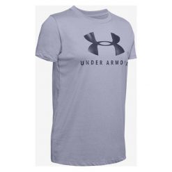 Under Armour Sportstyle Classic Koszulka Fioletowy. Fioletowe koszulki damskie Under Armour, m, z nadrukiem, z bawełny, bez kołnierzyka, z krótkim rękawem. Za 119,95 zł.