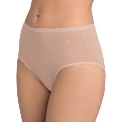 Majtki damskie: Wysokie figi (2 pary) "Cotton Basics Modern" w kolorze cielistym