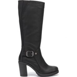 U.S. Polo Assn Kassel Kozaki Czarny. Czarne kozaki damskie z materiału. Za 481,95 zł.