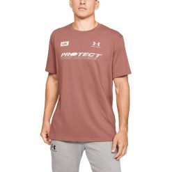 Under Armour PTH Back Koszulka Brązowy. Pomarańczowe podkoszulki męskie Under Armour, xl, z nadrukiem, z bawełny, z krótkim rękawem. Za 171,95 zł.