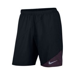 Nike M NK FLX SHORT 9IN DSTNCE UL, 10 | URUCHOMIENIE | MĘŻCZYZNA | KRÓTKI | WINA CZARNE / PORTOWE XL. Czarne spodenki sportowe męskie Nike, s, bez wzorów, do biegania. W wyprzedaży za 204,37 zł.