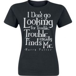 Bluzki asymetryczne: Harry Potter Don't Go Looking For Trouble Koszulka damska czarny