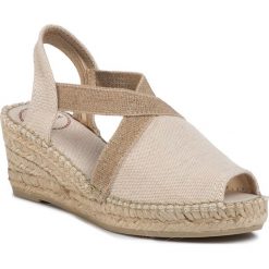 Espadryle TONI PONS - Breda-V Cru. Brązowe espadryle damskie Toni Pons, bez wzorów, z tworzywa sztucznego, bez obcasa, na obcasie. Za 209,00 zł.