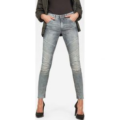 Dżinsy "5620" - Skinny fit - w kolorze szarym. Szare rurki damskie G-Star, l, w paski. W wyprzedaży za 335,95 zł.