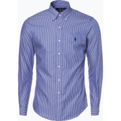 Polo Ralph Lauren - Koszula męska – Slim Fit, niebieski. Niebieskie koszulki polo męskie Polo Ralph Lauren, m, w paski, z bawełny, polo, bez rękawów. Za 229,95 zł.