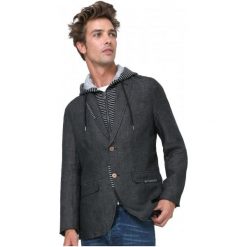 Marynarki męskie slim fit: Desigual Marynarka Męska Miguel 52 Czarny
