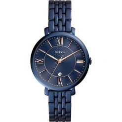 Zegarek FOSSIL - Jacqueline ES4094 Blue/Blue. Niebieskie zegarki damskie marki Fossil, ze stali. Za 589,00 zł.