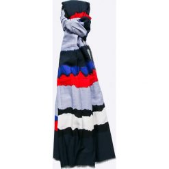 Tommy Hilfiger - Szal. Szare szaliki damskie TOMMY HILFIGER, z bawełny. Za 229,90 zł.