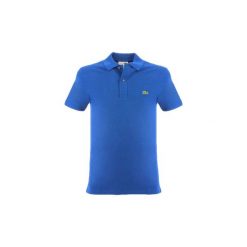 Koszulki polo z krótkim rękawem Lacoste 4012 SLIM FIT. Niebieskie koszulki męskie Lacoste, m, bez wzorów, z krótkim rękawem. Za 466,59 zł.