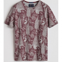T-shirt z leśnym printem - Bordowy. Czerwone t-shirty męskie Reserved, l. Za 49,99 zł.