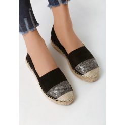 Czarne Espadryle Siblinghood. Czarne espadryle damskie Born2be, z aplikacjami, bez obcasa, na płaskiej podeszwie. Za 89,99 zł.