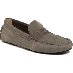 Mokasyny BOSS - Driver 50429920 10225507 01 Medium Grey 030. Szare mokasyny męskie Boss, na co dzień, bez wzorów, ze skóry, bez zapięcia. Za 1189,00 zł.