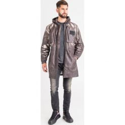 KURTKA DIESEL waterproof. Czarne płaszcze męskie Diesel, xxl, z aplikacjami, z materiału, bez kaptura. Za 1127,40 zł.