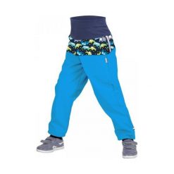 Unuo Chłopięce Spodnie Softshell Z Polarem Z Autami 74/80 Niebieski. Niebieskie jeansy chłopięce marki Unuo. Za 79,00 zł.