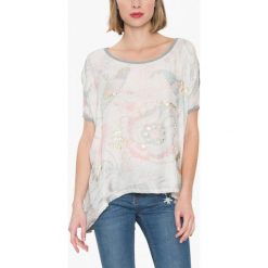 Desigual Desigual T-Shirt Damski Clarette S Szary. Szare t-shirty damskie marki Desigual, s. W wyprzedaży za 189,00 zł.