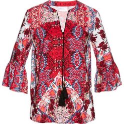 Tunika z wiskozy bonprix ciemnoczerwony z nadrukiem. Czerwone tuniki damskie bonprix, z nadrukiem, z wiskozy. Za 69,99 zł.