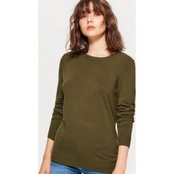 Gładki sweter - Khaki. Brązowe bez kategorii marki Cropp, s. W wyprzedaży za 29,99 zł.