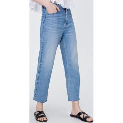 Jeansy mom fit - Niebieski. Niebieskie jeansy damskie Sinsay. Za 69,99 zł.