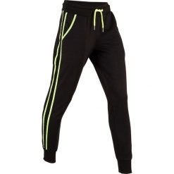 Spodnie sportowe, długie, Level 1 bonprix czarno-żółty neonowy. Czarne spodnie damskie bonprix, l. Za 109,99 zł.