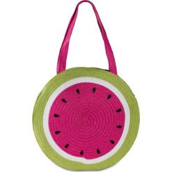Torba shopper "Arbuz" bonprix zieleń trawy - różowo-czarny. Zielone torby damskie na zakupy bonprix, bez wzorów, bez dodatków. Za 49,99 zł.