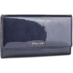 Duży Portfel Damski PUCCINI - CY1944 Dark Blue 7A. Niebieskie portfele damskie Puccini, ze skóry. W wyprzedaży za 149,00 zł.