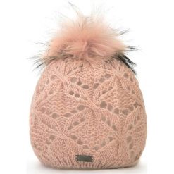 Czapka damska 87-HF-004-P. Różowe czapki damskie marki Wittchen, na zimę, bez wzorów, z dzianiny. Za 49,00 zł.