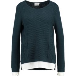 Swetry klasyczne damskie: Kaffe NORINA Sweter green graphite