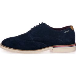 Pepe Jeans półbuty męskie Dave 43 ciemnoniebieskie. Niebieskie półbuty męskie Pepe Jeans, bez wzorów, z jeansu, bez zapięcia. Za 415,00 zł.