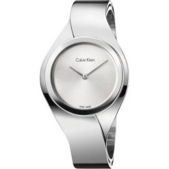 Calvin Klein Senses Zegarek Srebrny. Szare zegarki damskie Calvin Klein, srebrne. Za 1329,95 zł.