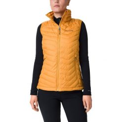 Kamizelka puchowa Columbia Powder Lite 1757411756 - żółty. Żółte kamizelki damskie Columbia, m, z puchu. Za 332,99 zł.