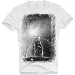 T-shirt UNDERWORLD Organic Cotton Storm. Białe t-shirty męskie Underworld, xxl, z nadrukiem, bez kołnierzyka. Za 69,99 zł.