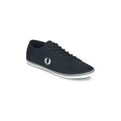 Buty Fred Perry KINGSTON TWILL. Niebieskie trampki męskie Fred Perry, bez wzorów, bez zapięcia. Za 419,00 zł.
