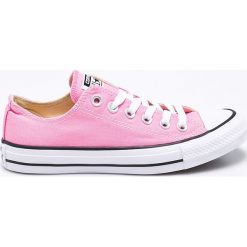 Converse - Tenisówki. Różowe trampki i tenisówki damskie marki Converse, bez wzorów, z gumy, na sznurówki. Za 279,90 zł.
