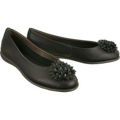 The FLEXX B226/17 Mrs Flower black, baleriny damskie. Czarne baleriny damskie The Flexx, bez wzorów, ze skóry, bez obcasa. Za 249,00 zł.