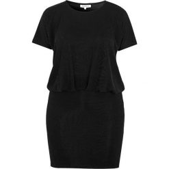 Zhenzi Elegancka sukienka Izar czarny female czarny 50/52 (L). Czarne sukienki damskie Zhenzi, s, bez wzorów, z dżerseju, eleganckie, z okrągłym kołnierzem, z krótkim rękawem, krótkie, mini. Za 329,00 zł.